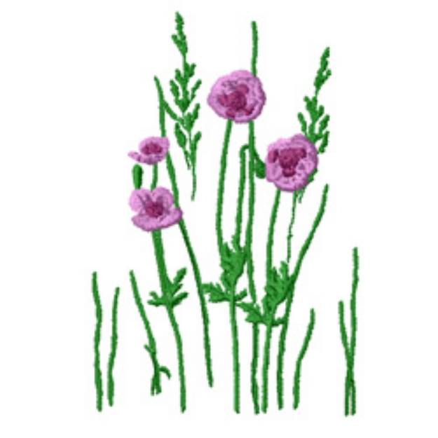 Picture of Flower Machine Embroidery Design