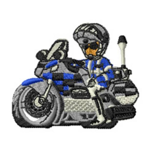 Picture of Police Machine Embroidery Design