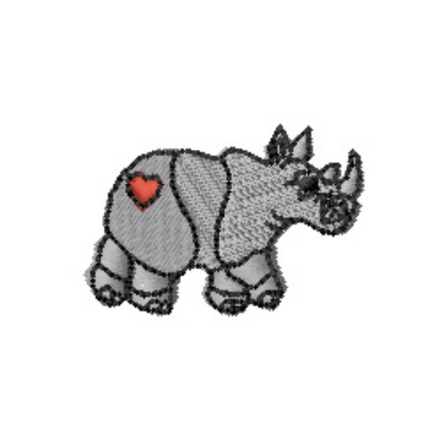 Picture of Rhino Machine Embroidery Design