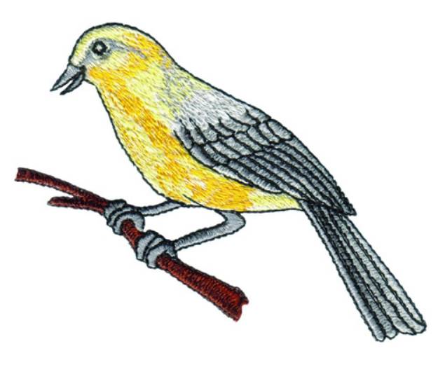 Picture of Yellow Bird Machine Embroidery Design