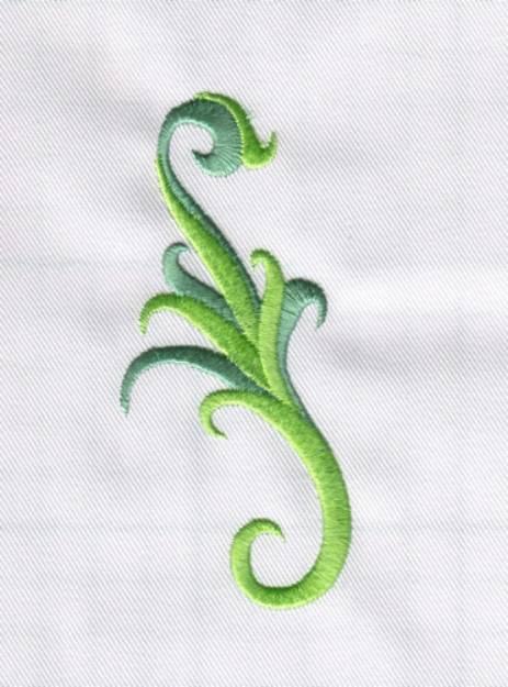 Picture of Leafy Swirl Machine Embroidery Design