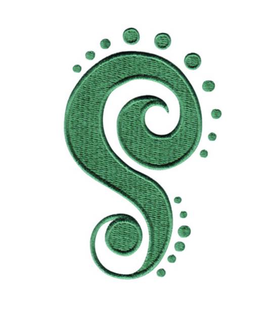 Picture of Spotted Swirl Machine Embroidery Design