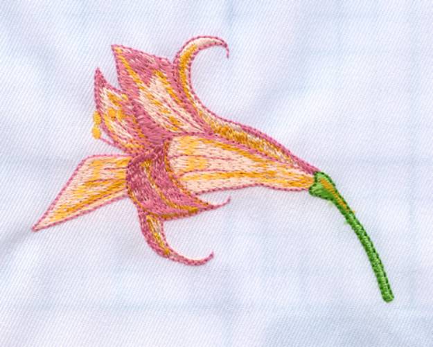 Picture of Day Lily Machine Embroidery Design