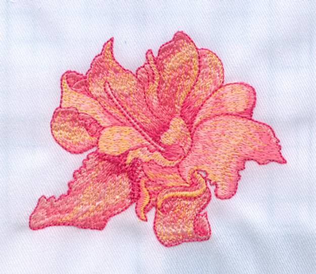 Picture of Orchid Machine Embroidery Design