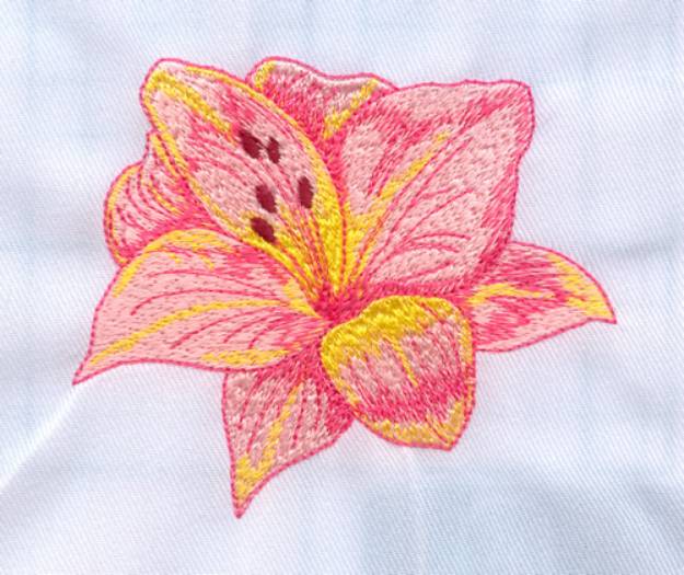 Picture of Lily Machine Embroidery Design