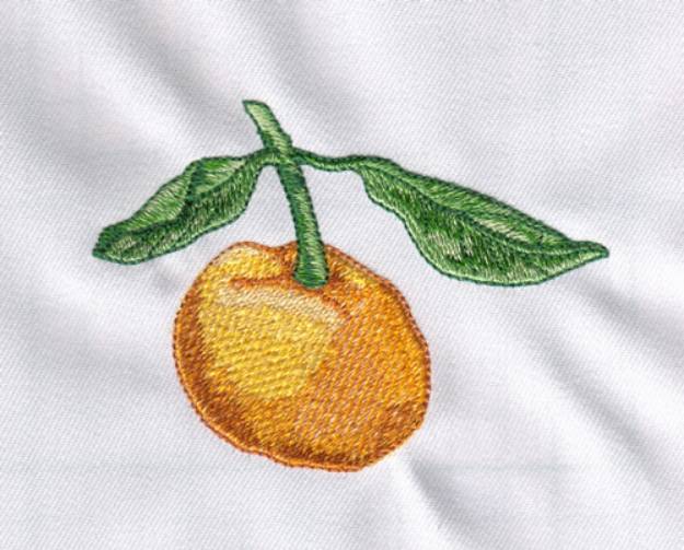 Picture of Peach Machine Embroidery Design