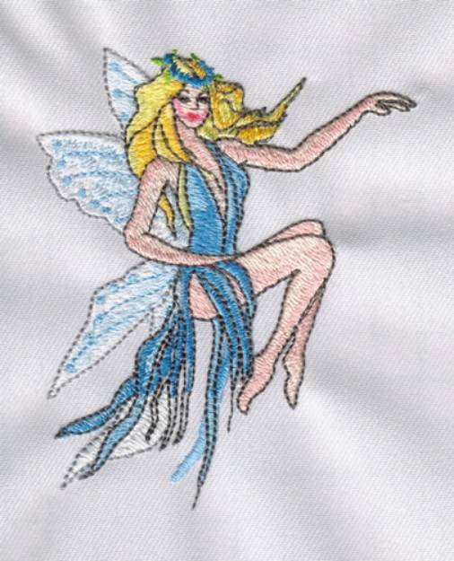 Picture of Blond Fairy Machine Embroidery Design