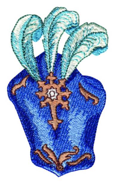 Picture of Three Feather Hat Machine Embroidery Design