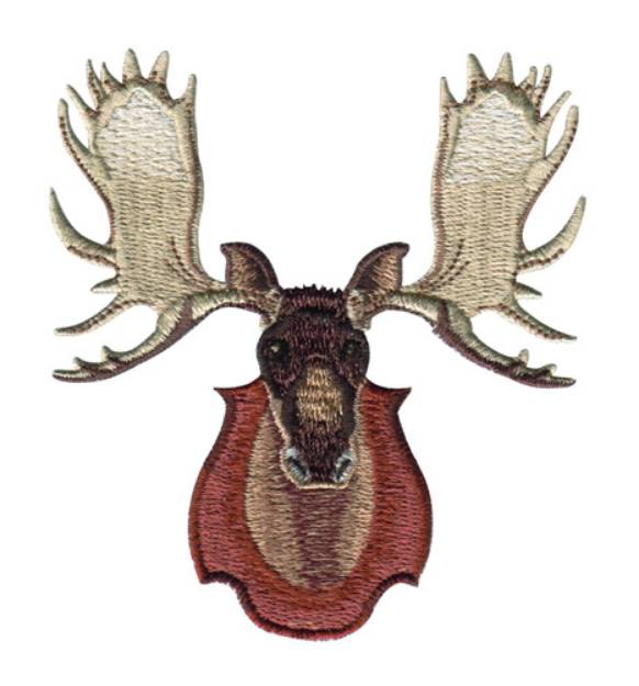 Picture of Mounted Moose Machine Embroidery Design