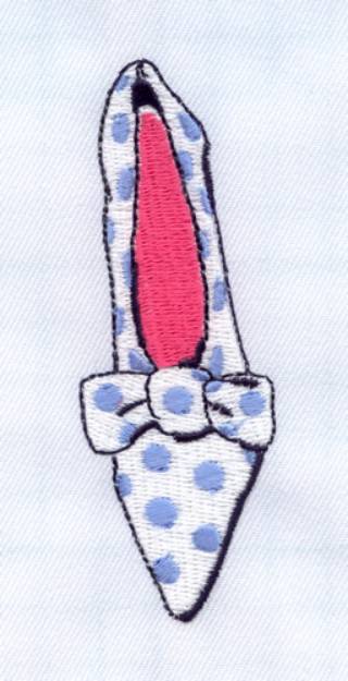 Picture of Polka Dot Shoe Machine Embroidery Design