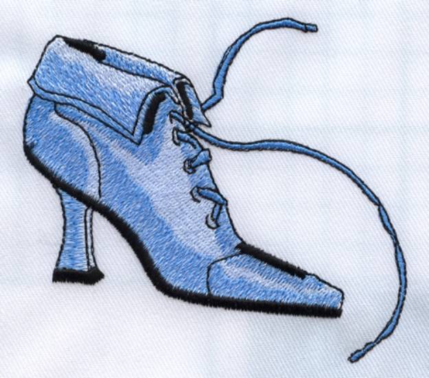 Picture of Lace Up Shoe Machine Embroidery Design