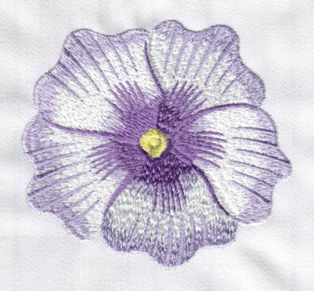 Picture of Purple Flower Machine Embroidery Design