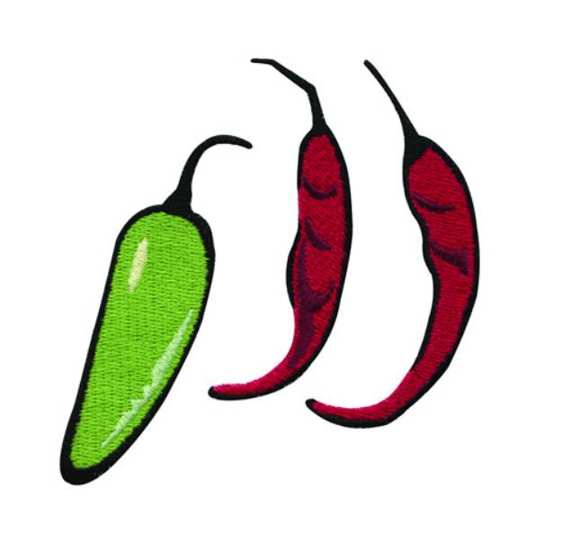 Picture of Chilis Machine Embroidery Design