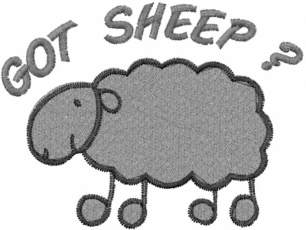 Picture of Got Sheep? Machine Embroidery Design