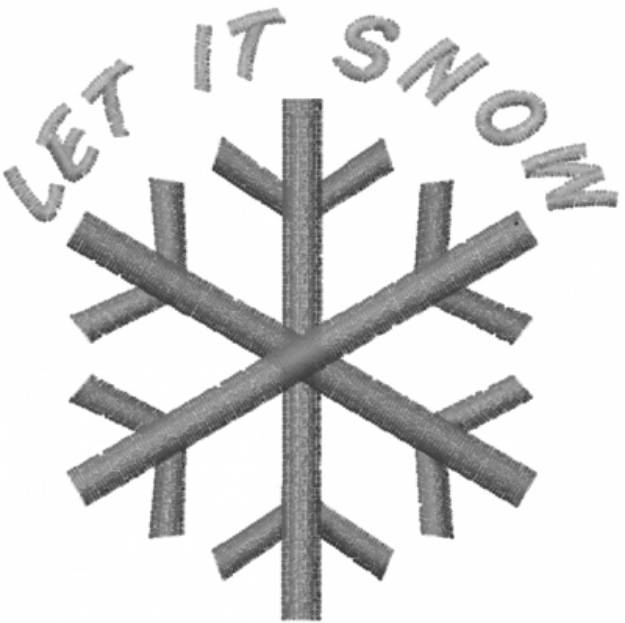 Picture of Let It Snow Machine Embroidery Design