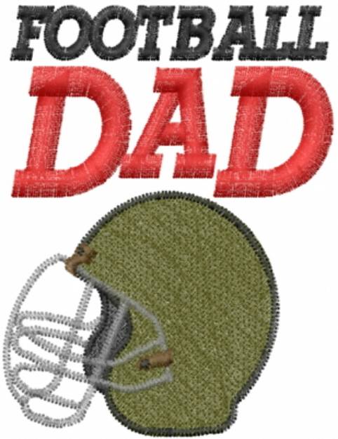 Picture of Football Dad Machine Embroidery Design