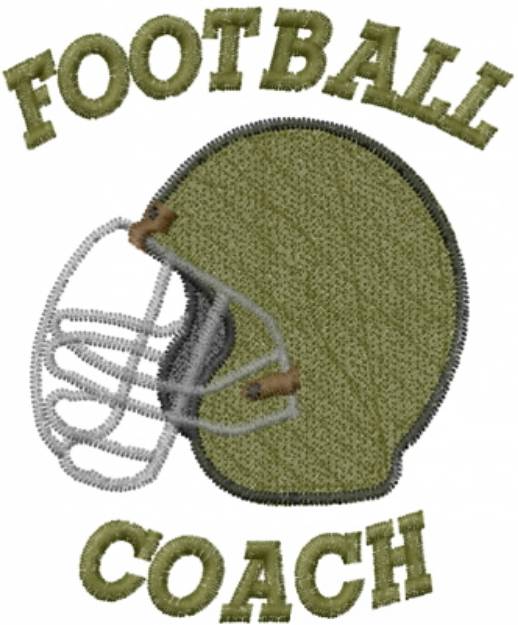 Picture of Football Coach Machine Embroidery Design