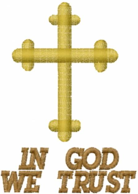 Picture of IN GOD WE TRUST Machine Embroidery Design