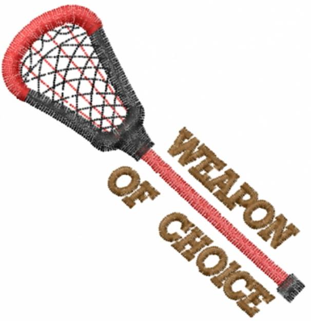 Picture of WEAPON OF CHOICE Machine Embroidery Design