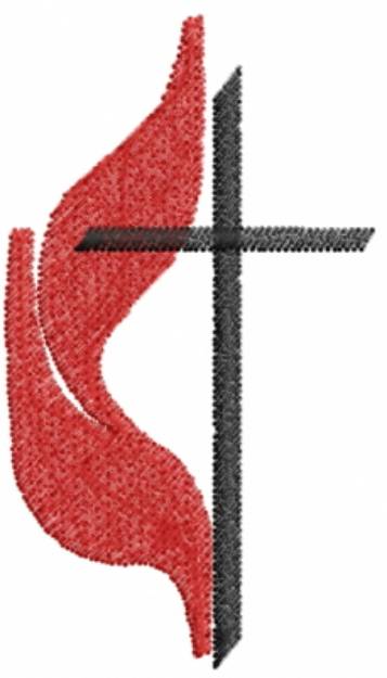 Picture of Methodist Cross Machine Embroidery Design