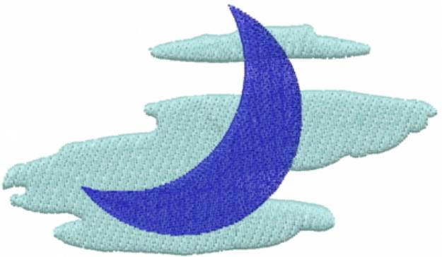 Picture of Crescent Moon Machine Embroidery Design