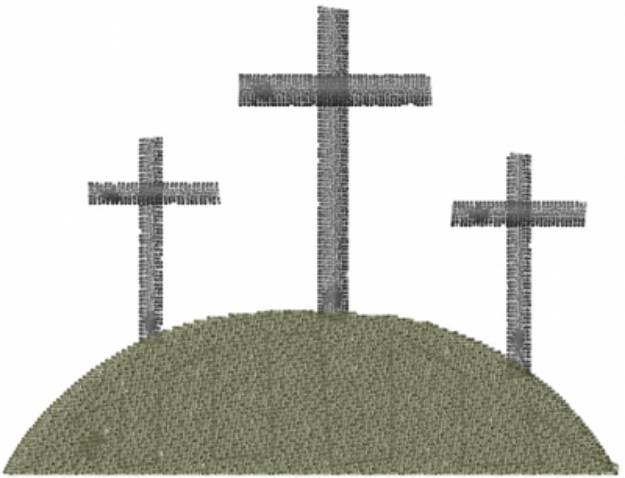 Picture of Three Crosses Machine Embroidery Design