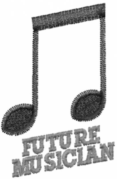 Picture of FUTURE MUSICIAN Machine Embroidery Design
