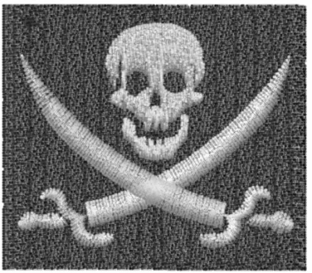 Picture of Jolly Roger Machine Embroidery Design