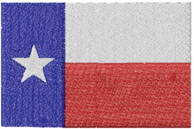 Picture of Texas Flag Machine Embroidery Design