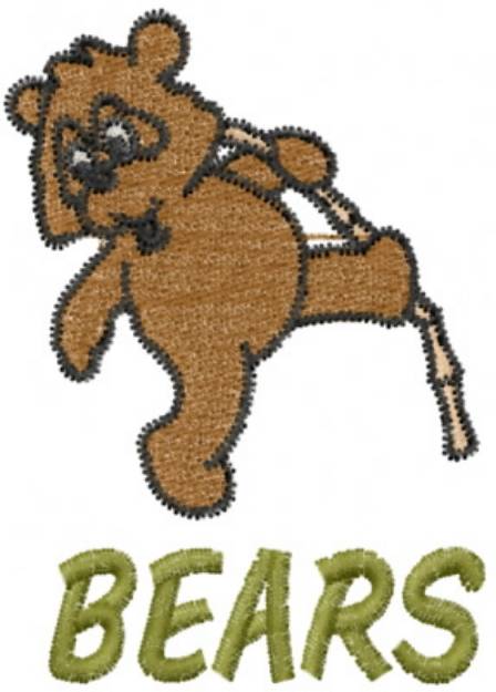 Picture of Dancing Bear Machine Embroidery Design