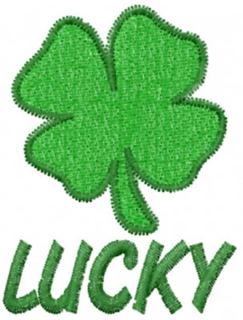 Picture of Four Leaf Clover Machine Embroidery Design