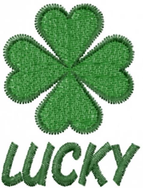 Picture of Four Leaf Clover Machine Embroidery Design