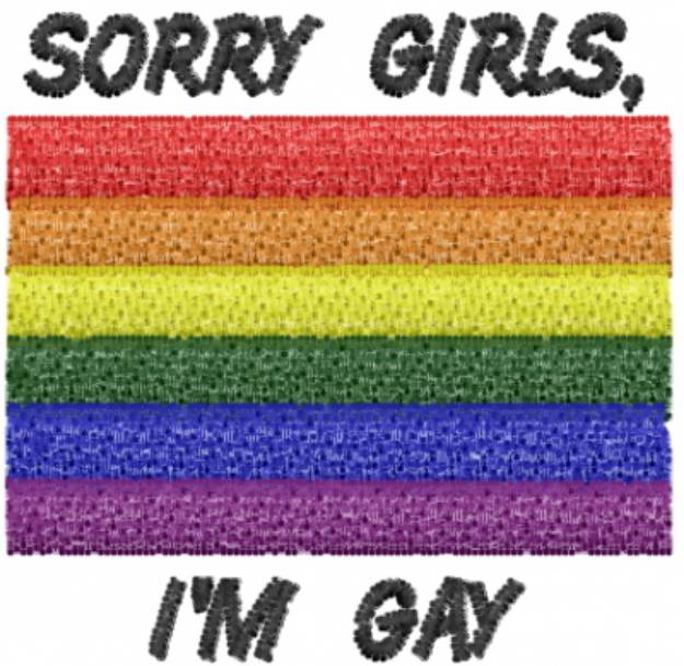 Picture of Gay Flag Machine Embroidery Design