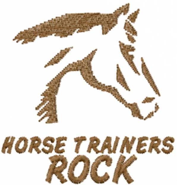 Picture of Horse Trainers Rock Machine Embroidery Design