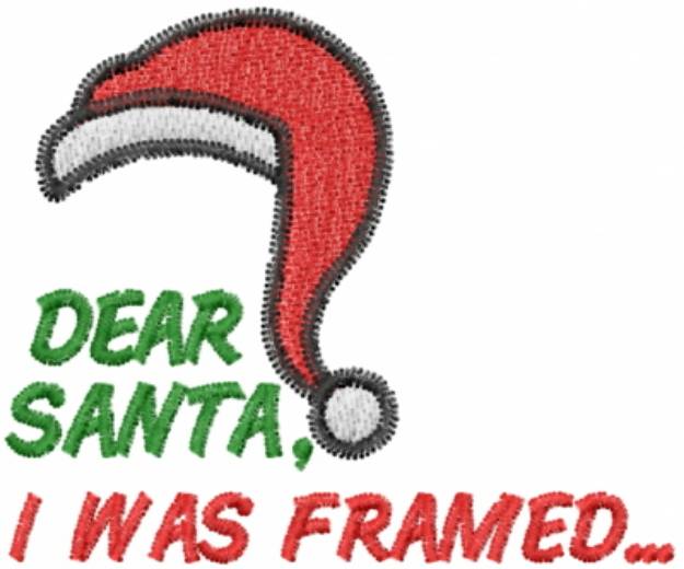 Picture of Dear Santa Machine Embroidery Design