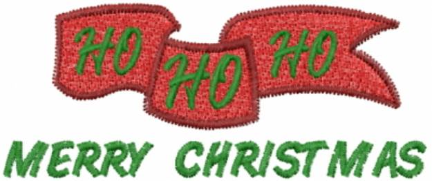 Picture of MERRY CHRISTMAS Machine Embroidery Design