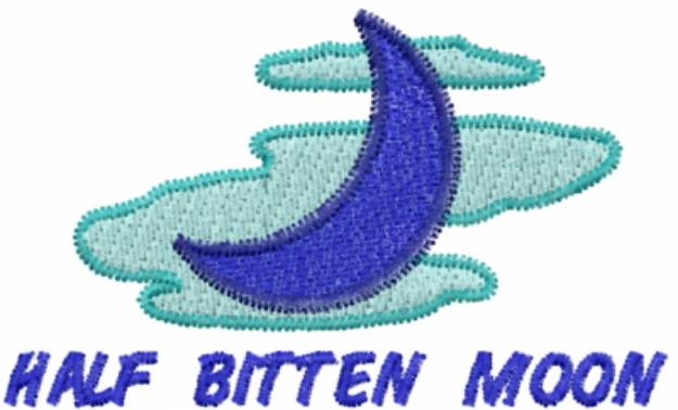 Picture of HALF BITTEN MOON Machine Embroidery Design