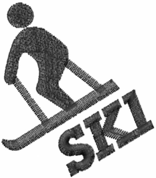 Picture of SKI Machine Embroidery Design