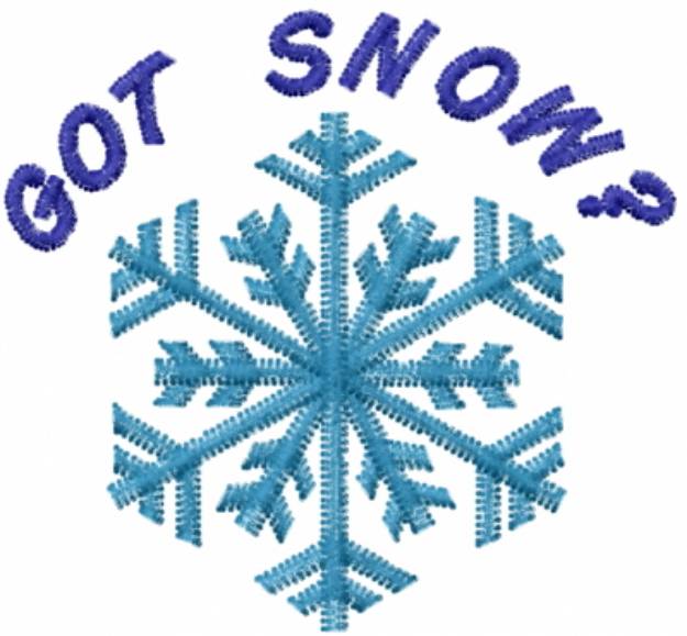 Picture of GOT SNOW? Machine Embroidery Design