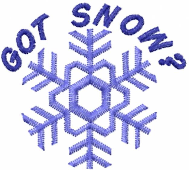 Picture of GOT SNOW? Machine Embroidery Design