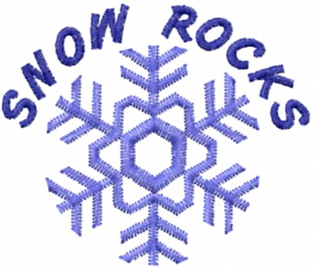 Picture of SNOW ROCKS Machine Embroidery Design