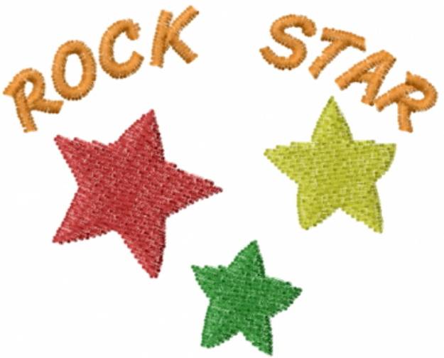 Picture of ROCK STAR Machine Embroidery Design