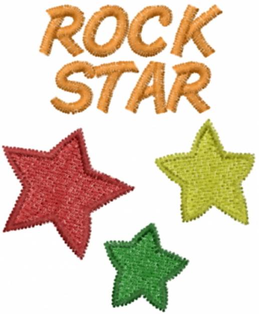 Picture of ROCK STAR Machine Embroidery Design