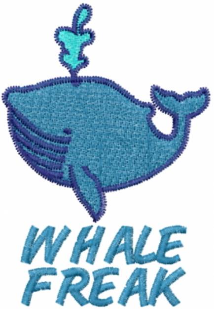 Picture of WHALE FREAK Machine Embroidery Design