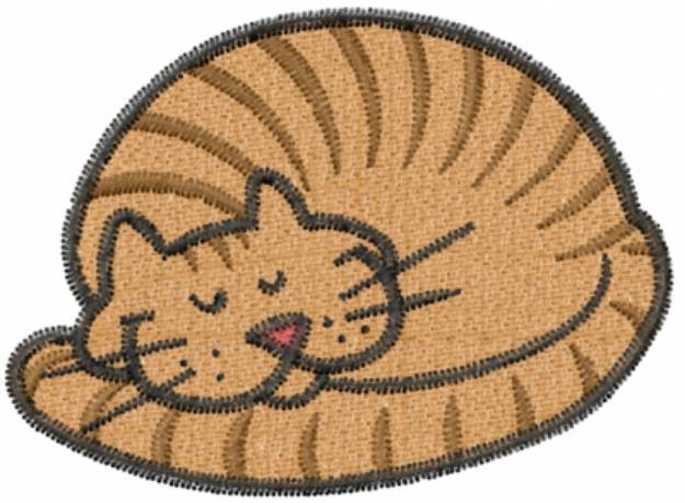 Picture of Cat Nap Machine Embroidery Design