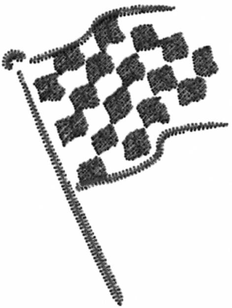 Picture of Checkered Flag Machine Embroidery Design