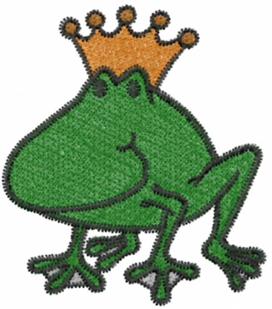 Picture of Frog Prince Machine Embroidery Design