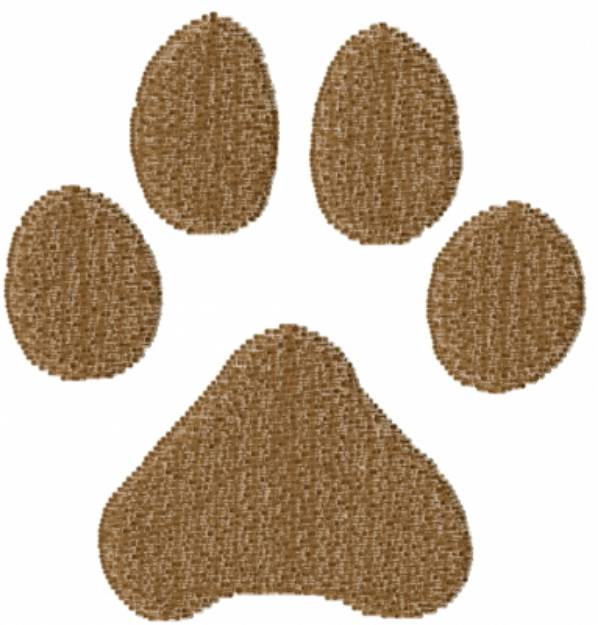 Picture of Pawprint Machine Embroidery Design