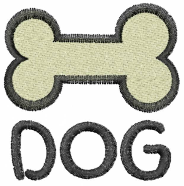 Picture of Dog Bone Machine Embroidery Design