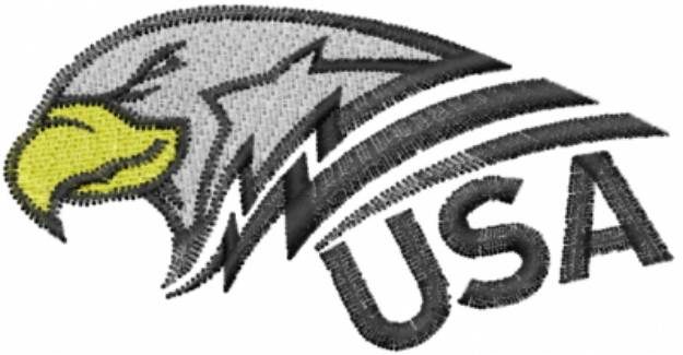 Picture of Eagle America USA Machine Embroidery Design